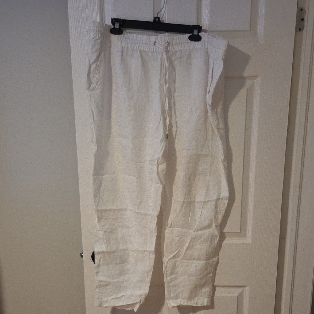 White Linen Pants